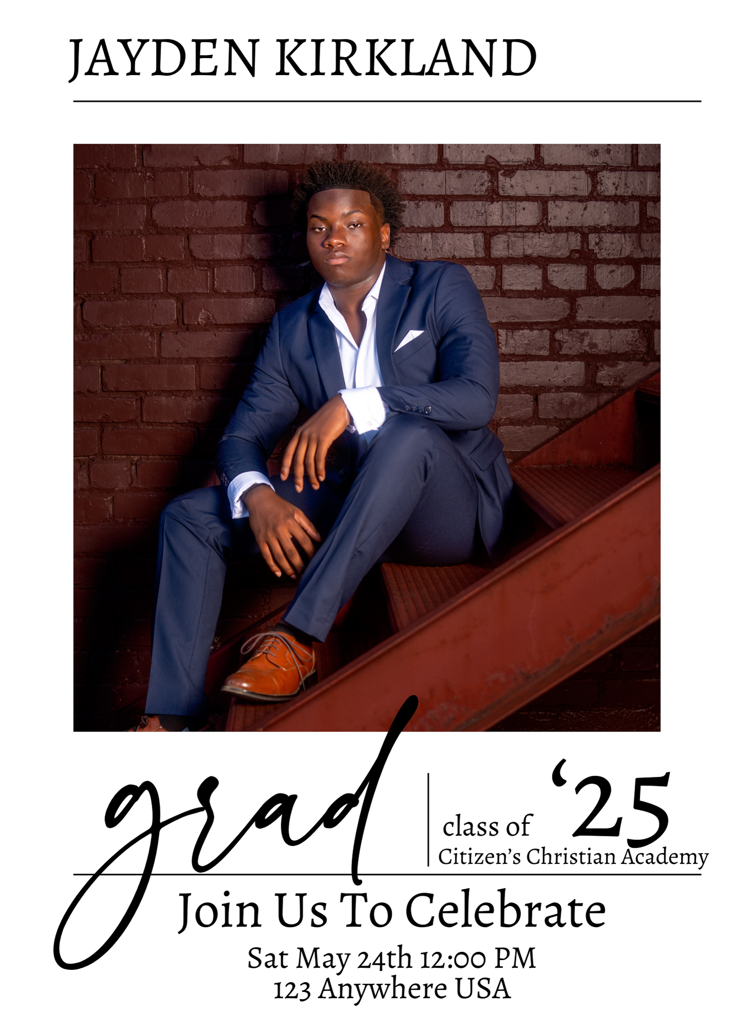 Photo Graduation Invitation