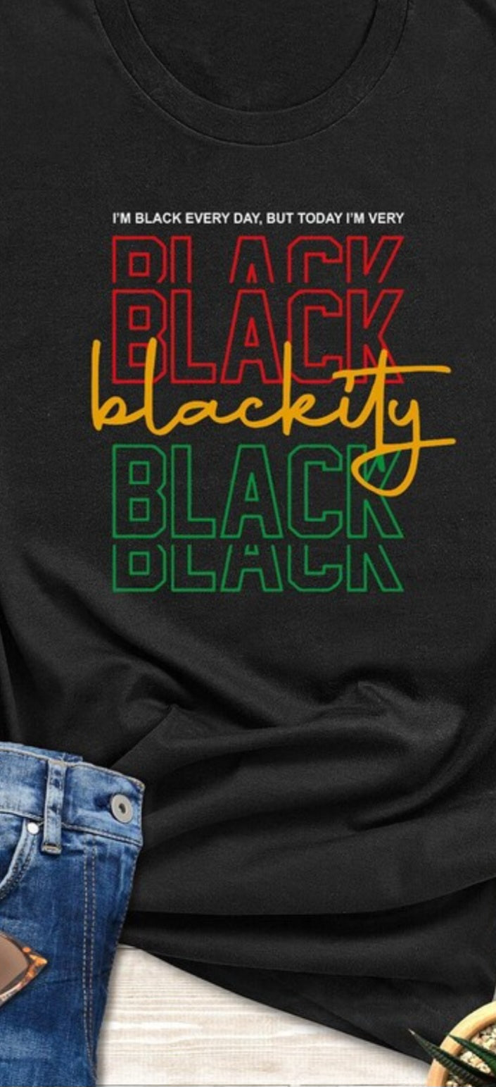 Juneteenth Black tee